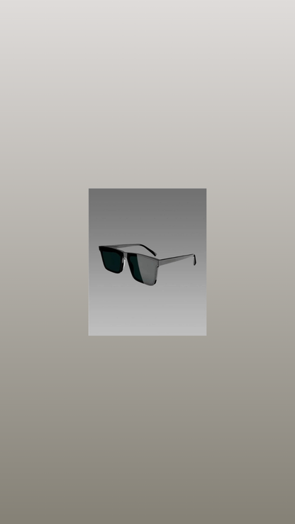 Polarized Retro Square Sunglasses