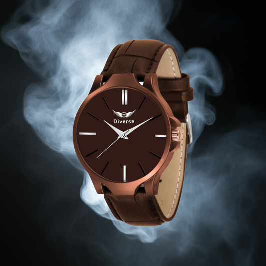 BD Men's Analog Leather Watch